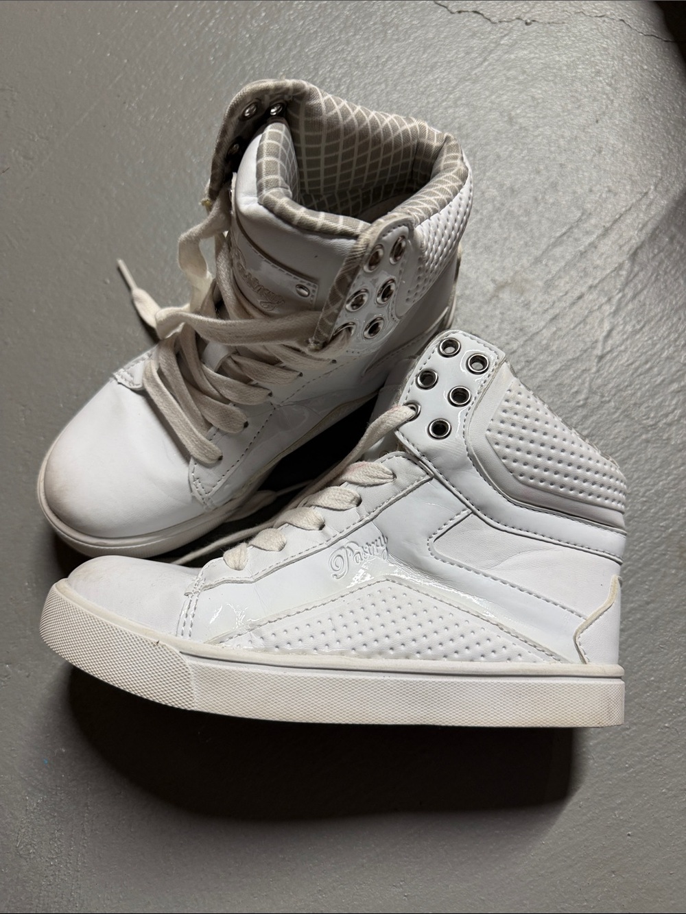 Pastry White High-Top Kids Sneakers